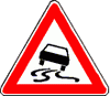 Schleudergefahr bei N�sse oder Schmutz 