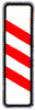 dreistreifige Bake (links)