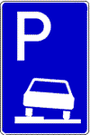 Parken auf Gehwegen