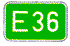 Nummernschild f�r Europastra�en