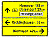Wegweisertafel