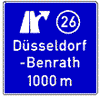 Ank�ndigungstafel auf Autobahnen