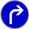 Vorgeschriebene Fahrtrichtung