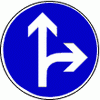 Vorgeschriebene Fahrtrichtung
