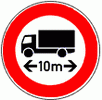 Verbot f�r Fahrzeuge und Z�ge �ber angegebene L�nge einschlie�lich Ladung