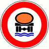 Verbot f�r Fahrzeuge mit wassergef�hrdender Ladung