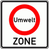Beginn eines Verkehrsverbots zur Verminderung sch�dlicher Luftverunreinigungen in einer Zone